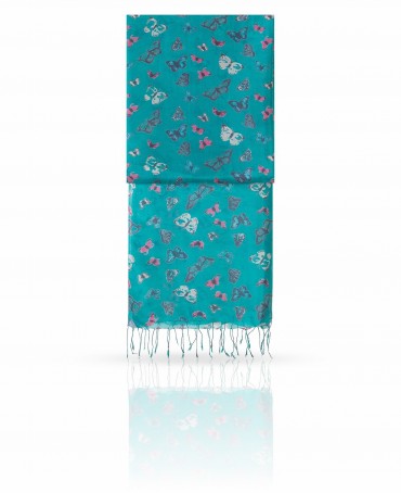 Палантин Женский S20-BUTTFLY/PALE.BLUE